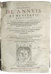 LAW  RODRÍGUEZ, GASPAR. Tractatus de annuis, et menstruis reditibus.  1604